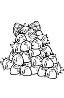 Angry Birds kleurplaat 28